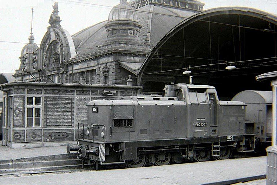 Hauptbahnhof Halle 1967
